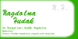 magdolna hudak business card