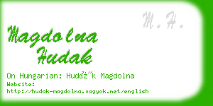 magdolna hudak business card